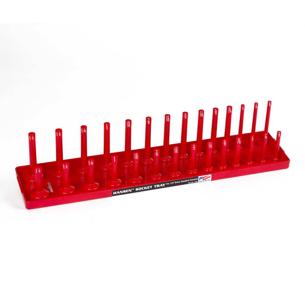 Buy Hansen Global 92000 SAE & Metric, 2-Row Socket Tray Set - 6-Pieces, Red  & Grey Online in Turkey. B001C6NL52