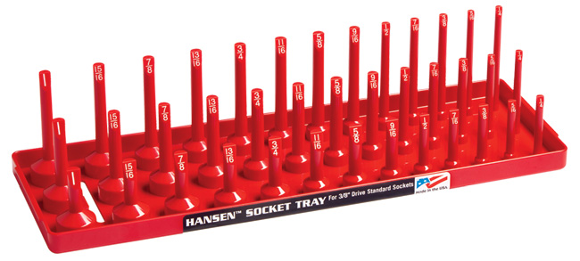 3/8 Hansen 1/4 HSN 92000 1/2 SAE & METRIC Socket Organizer Holder Tray 6pc 
